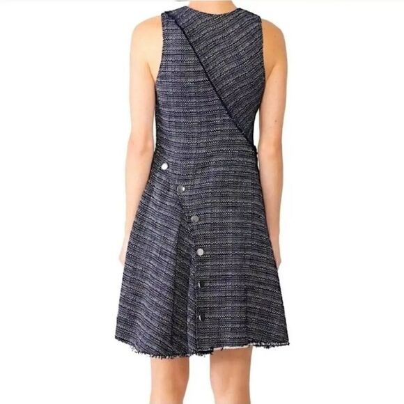 Derek Lam 10 Crosby Tweed Fit and Flare Dress Size 14 - Picture 2 of 9